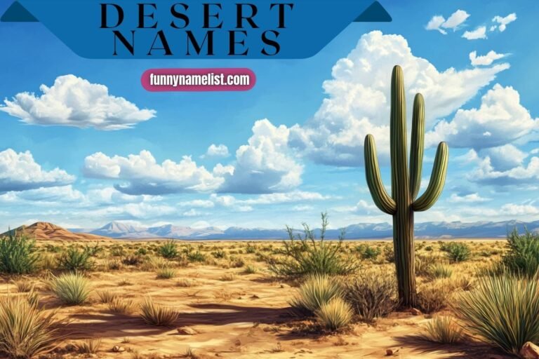 desert names