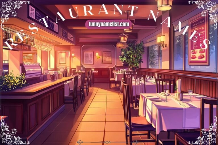 restaurant names