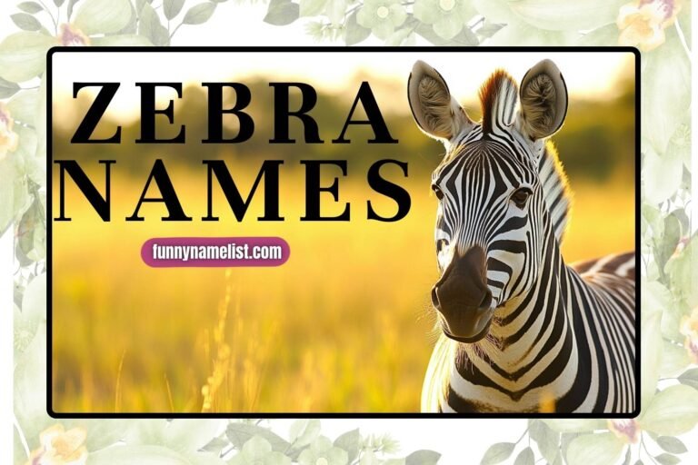zebra names