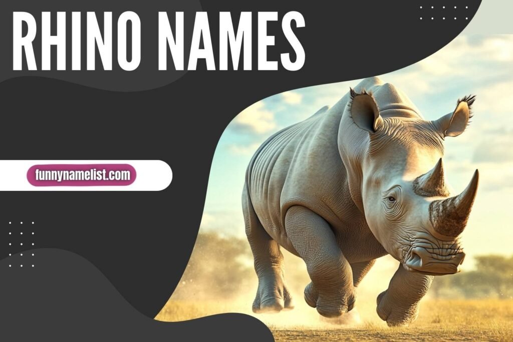 352+ Rhino Names [Funny, Cool & Creative Ideas]